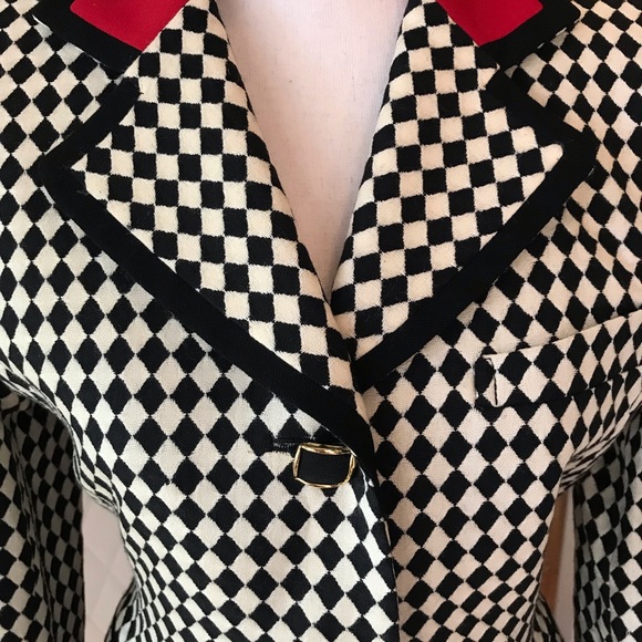 VTG CHECKERED CROP JACKET - Picture 6 of 8